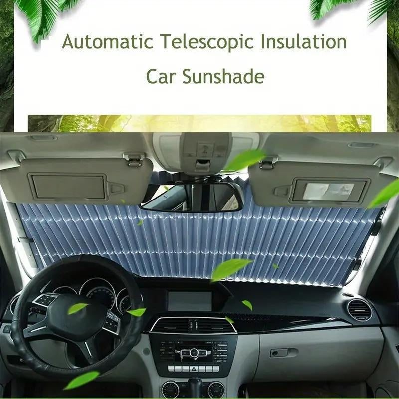 Retractable Car Sunshade, Car Windshield Sunshade, Universal Insulation Car Sunshade, Car Accessories for Various Car Models